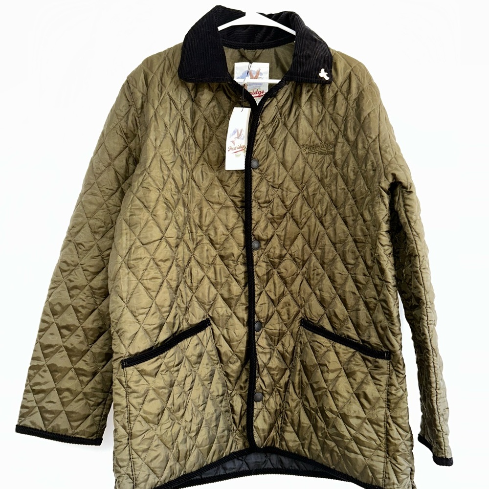 Men's Olive Quilted Jacket